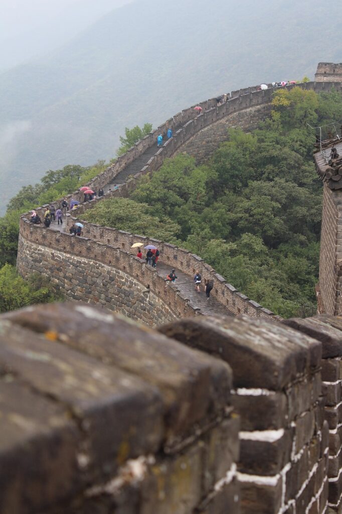 great wall of china, china, great wall, asia